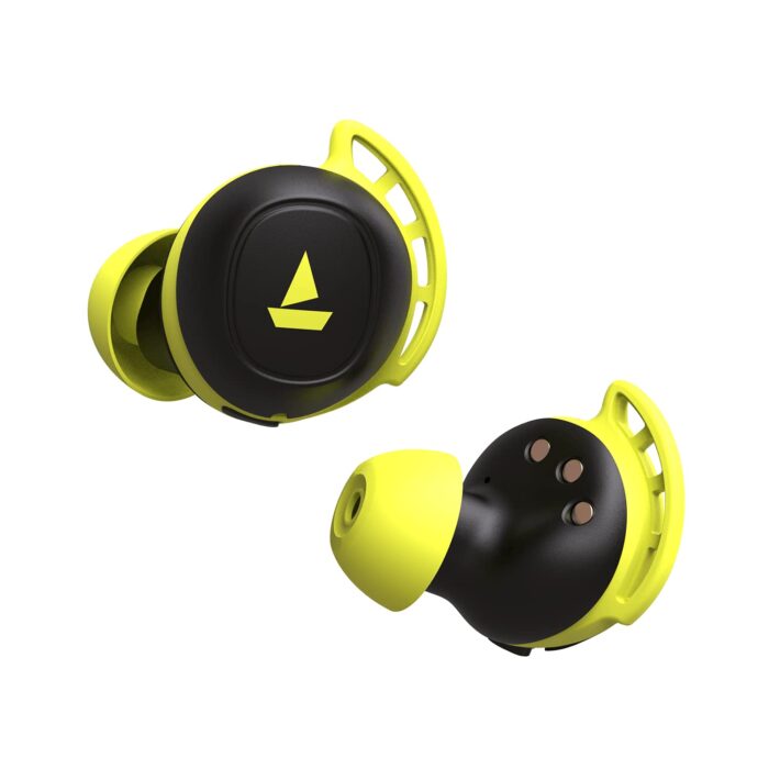 boAt Airdopes 441 Pro Wireless Earbuds with 6mm drivers, IWP technology, Bluetooth 5.0, 2600mAh carry case - Spirit Lime - Image 1
