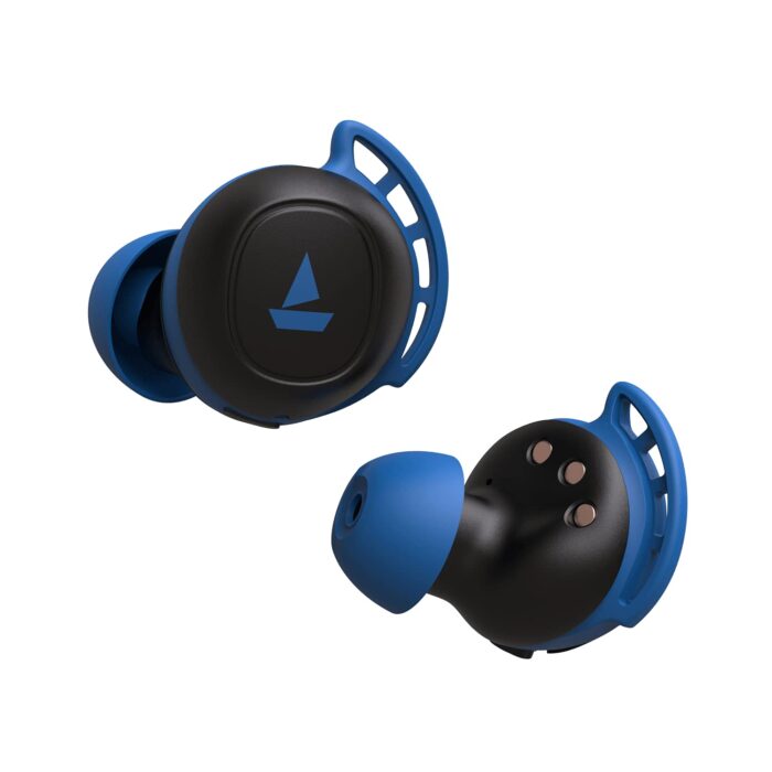 boAt Airdopes 441 Pro Wireless Earbuds with 6mm drivers, IWP technology, Bluetooth 5.0, 2600mAh carry case,Voice Assistant - Sporty Blue - Image 1