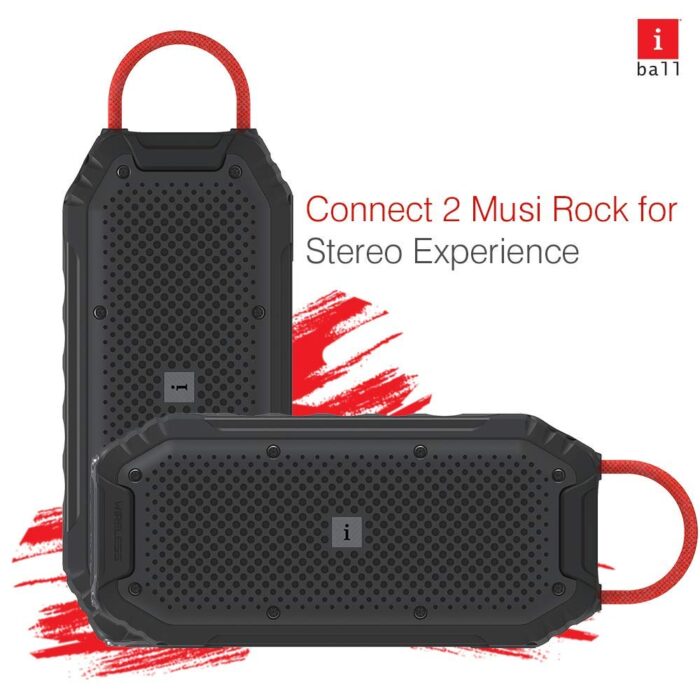 iBall Musi Rock 16 Watt Truly Wireless Bluetooth Portable Speaker (Black) - Image 4