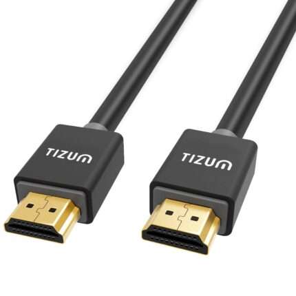 Tizum High Speed HDMI Cable “Ultra”- HDMI 2.0 -Gold Plated-High Speed Data 18Gbps, 3D, 4K, HD 2160p (1.5-Meter)