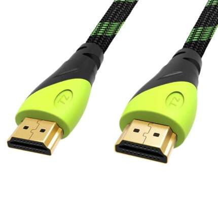 Tizum High Speed HDMI Cable “Aura” -Gold Plated-High Speed Data 10.2Gbps, 3D, 4K, HD 1080P (33 Ft/ 10 M)