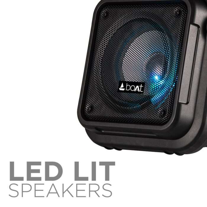 boAt PartyPal 20 Premium 15W Portable Bluetooth Speaker with Led Lit, Full Range Driver, 4.5 Hours of Party Time, BT, Aux, - Image 3