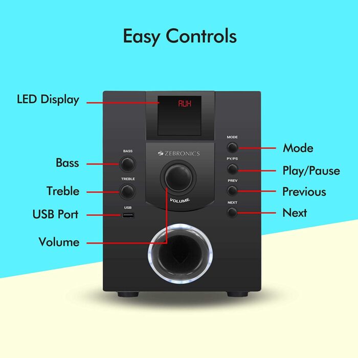 ZEBRONICS ZEB-SW275RUF 40 W Home Theatre (Black, 2.1 Channel) - Image 3