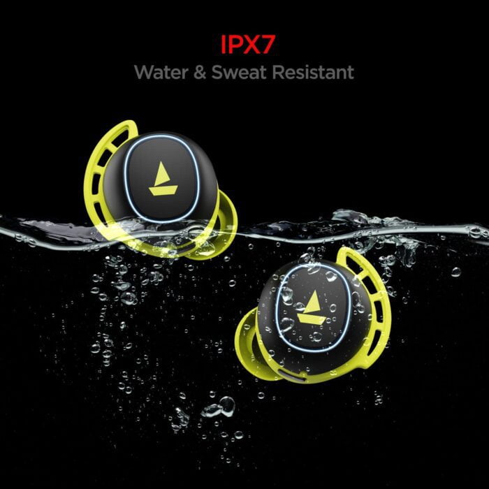 boAt Airdopes 441 Pro Wireless Earbuds with 6mm drivers, IWP technology, Bluetooth 5.0, 2600mAh carry case - Spirit Lime - Image 3