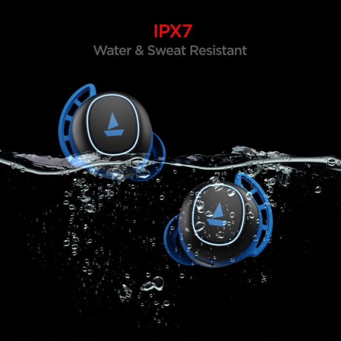 boAt Airdopes 441 Pro Wireless Earbuds with 6mm drivers, IWP technology, Bluetooth 5.0, 2600mAh carry case,Voice Assistant - Sporty Blue - Image 3