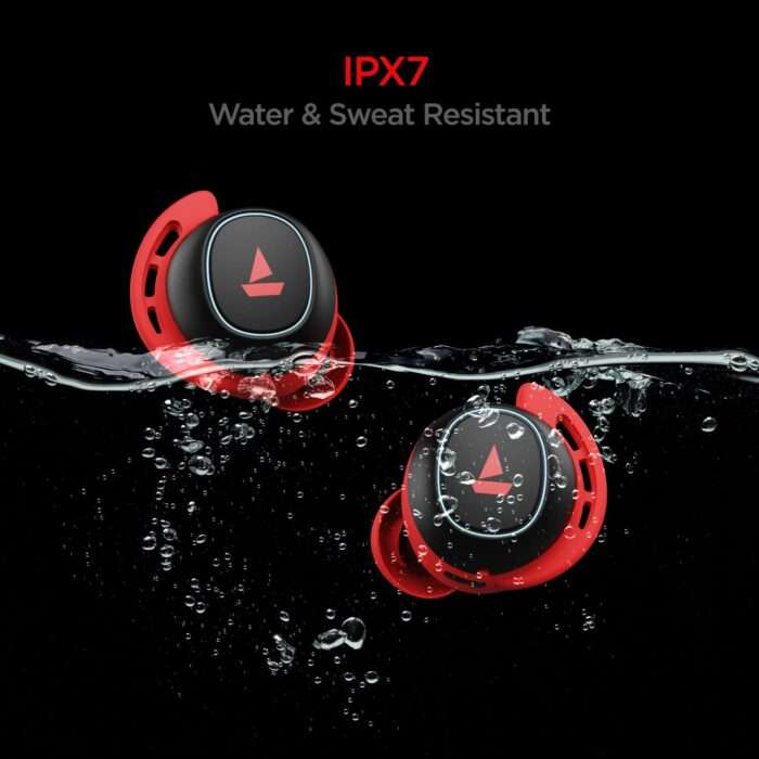 boAt Airdopes 441 Wireless Earbuds with 6mm Driver, Nonstop Music Upto 20 Hours, IPX7 Water & Sweat Resistance - Raging Red - Image 3