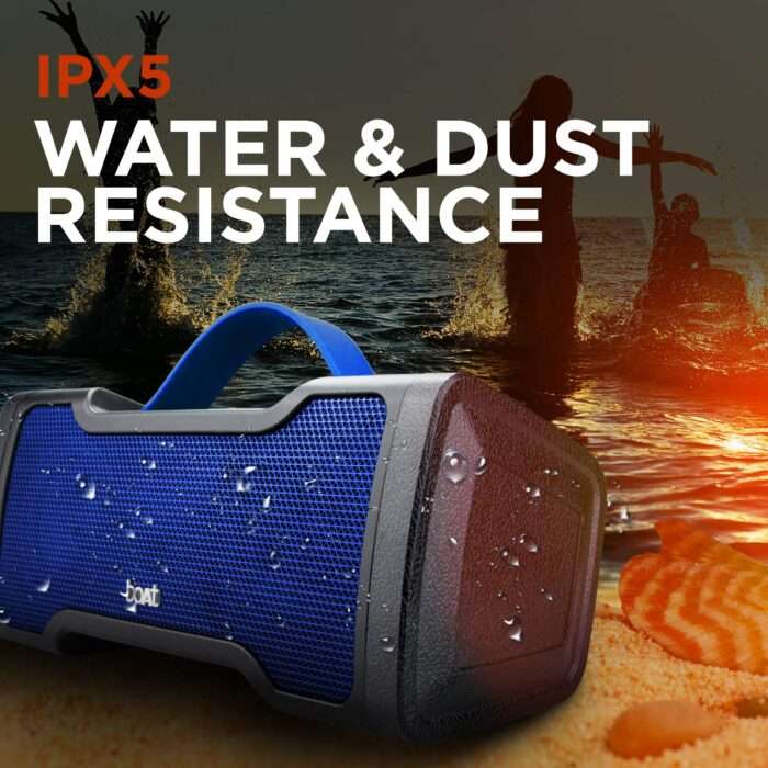boAt Stone 1000 14W Bluetooth Speaker with 8 Hours Playback, Bluetooth v5.0, IPX5 Water Resistance (Blue) - Image 4