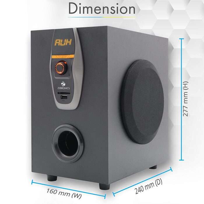 Zebronics ZEB-BT6860RUCF Bluetooth Multimedia Speaker With Supporting SD Card, USB, AUX, FM & Remote Control - 70 Watt - Image 5