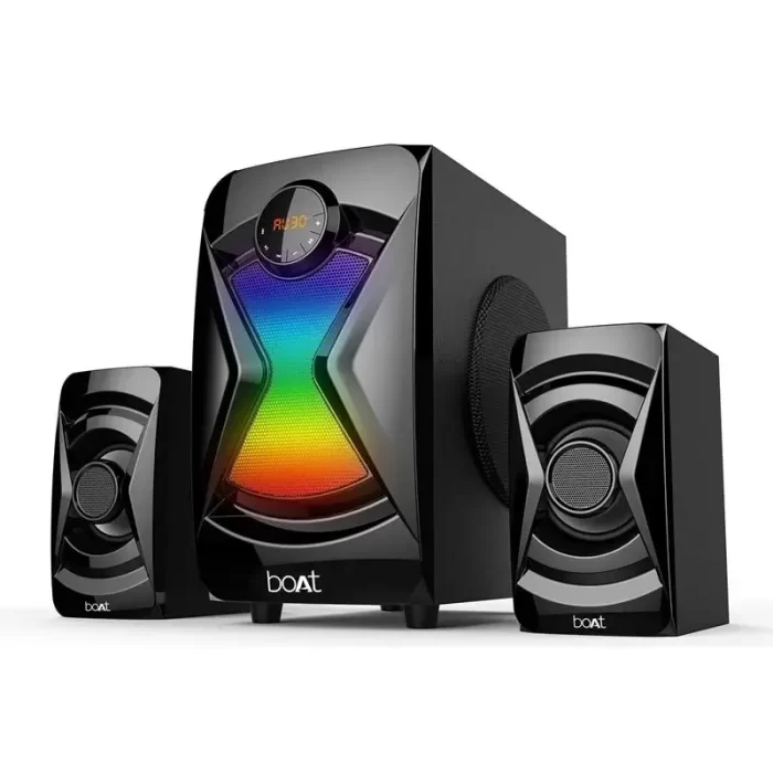 Boat Blitz 1500 50W Bluetooth Wired Speaker with 5 Entertainment EQ Modes, RGB Led, 2.1 Channel, BT, Aux,USB, FM - Image 1
