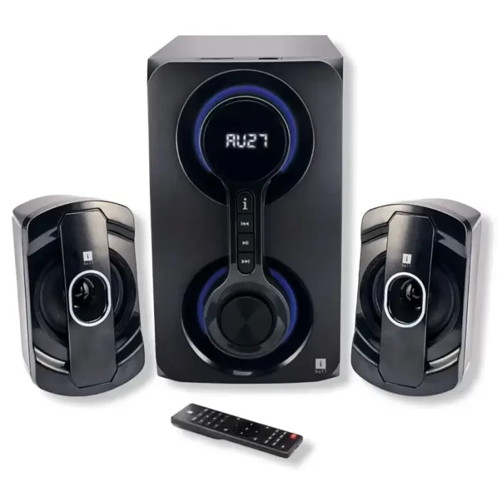iBall Thunder 40 Watt 2.1 Bluetooth Home Theater with RGB LED Illuminated Subwoofer, Remote/USB/SD/FM/AUX - Image 1