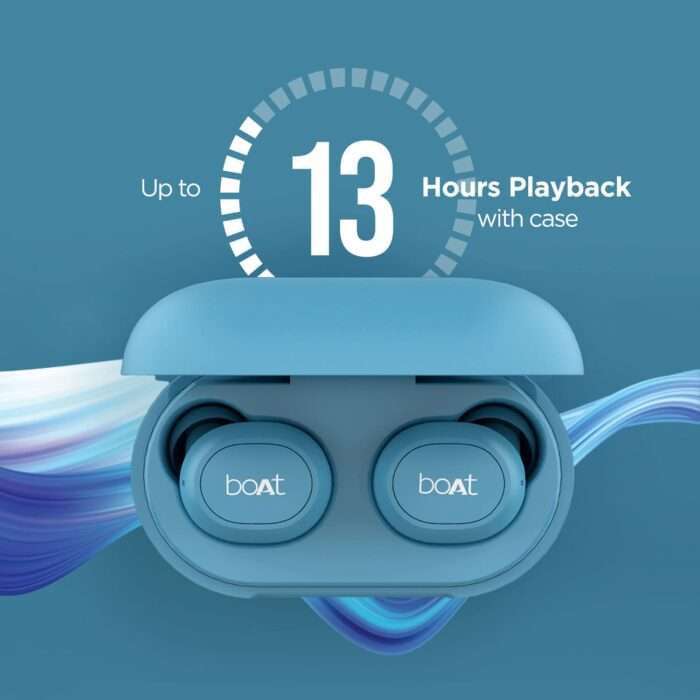 boAt Airdopes 171 In-Ear Earbuds with 6mm drivers, Bluetooth v5.0, Up to 13H Playback, Voice Assistant - Mysterious Blue - Image 2