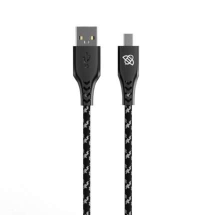 Flybot Bolt Rugged Polyester Braided Unbreakable Micro USB Fast Charging Cable - 1.5 Meter - Blue