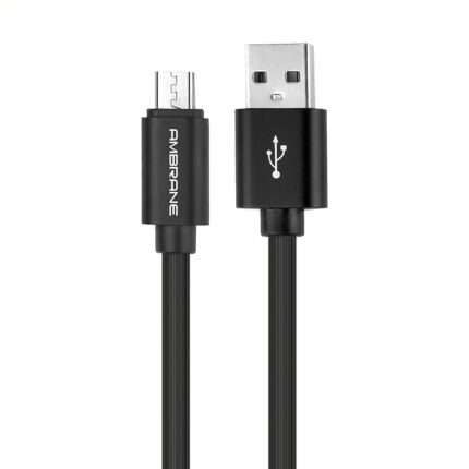 Ambrane ACM-29 2.4A Fast Charging Micro USB Cable, 1 Meter / 3.3 Feets