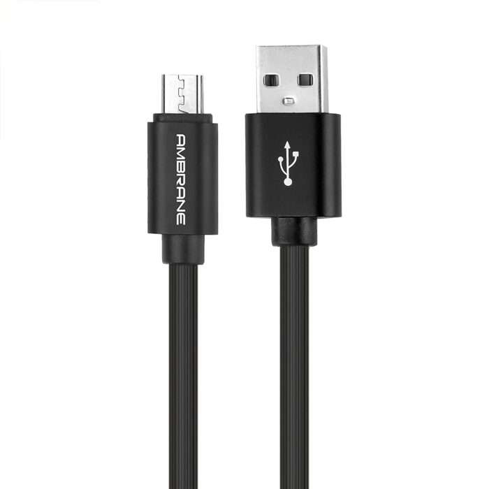 Ambrane ACM-29 2.4A Fast Charging Micro USB Cable, 1 Meter / 3.3 Feets - Image 1