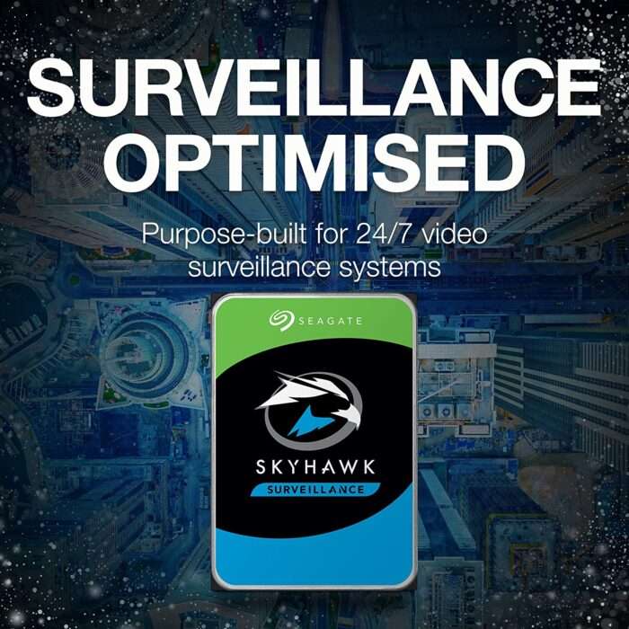 Seagate SkyHawk 2 TB Surveillance Internal Hard Drive HDD – 3.5 Inch SATA 6 Gb/s 64 MB Cache for DVR NVR Security Camera System (ST2000VX008) - Image 3