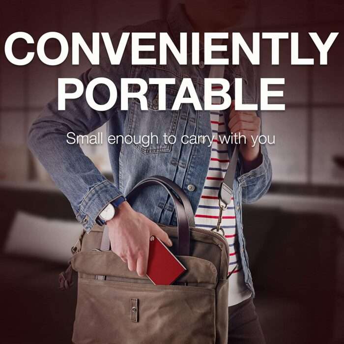 Seagate One Touch 4TB External HDD with Password Protection – Red, & 4 Months Adobe CC Photography - STKZ4000403 - Image 3