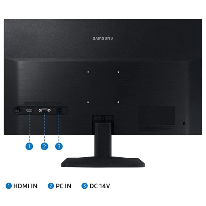 Samsung 54.5 cm, 1920 x 1080 Pixels VA, 60 Hz Flat, Flicker Free LED Monitor-LS22A334NHWXXL (22 inches, Black) - Image 2