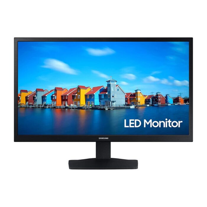 Samsung 54.5 cm, 1920 x 1080 Pixels VA, 60 Hz Flat, Flicker Free LED Monitor-LS22A334NHWXXL (22 inches, Black) - Image 1