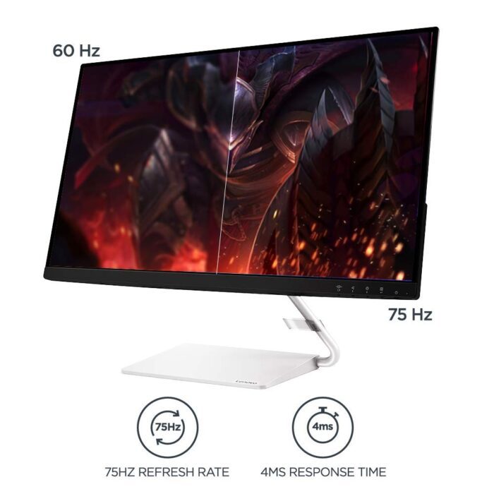 Lenovo 27-inch 2560x1440 QHD IPS Panel Near Edgeless Monitor - Q27q-10 - Image 3