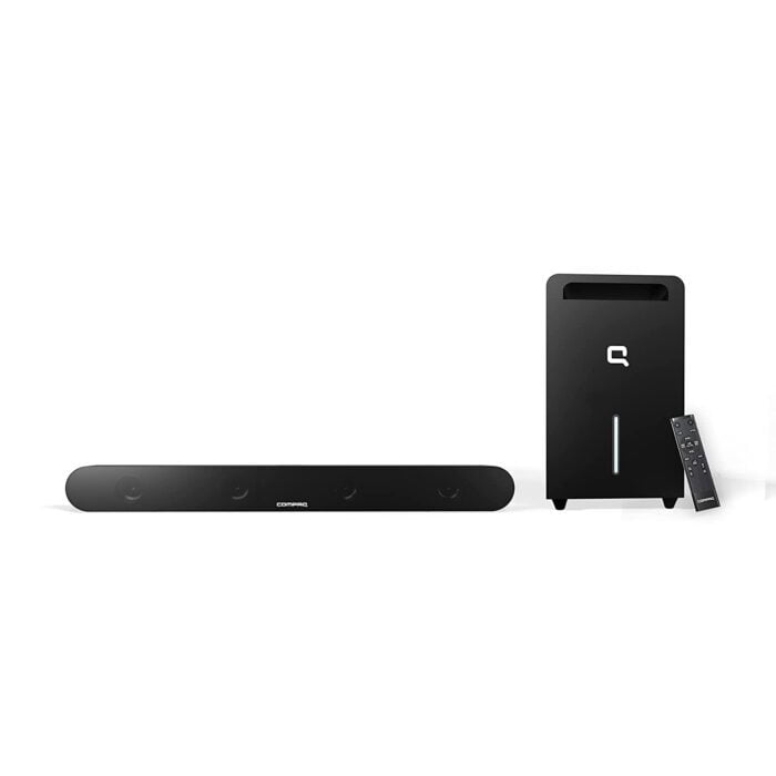 Compaq CQSB200W, 200W (Peak Sound) with Wireless Subwoofer/HARC/Optical/Bluetooth/USB/SD with Preset Remote Button Music/Movie/News. - Image 1