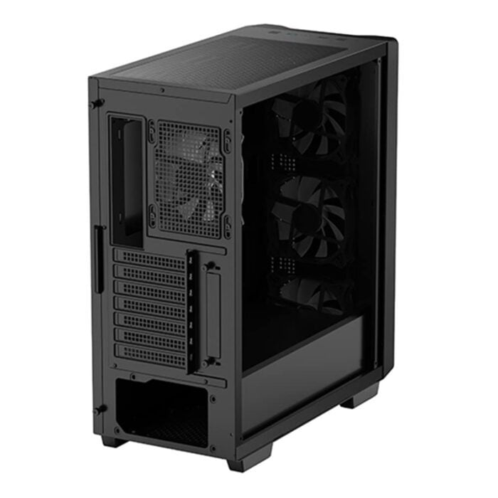 DEEPCOOL CC560 Tempered Glass, ABS Mid-Tower Computer Case/Gaming Cabinet – Black - Image 4