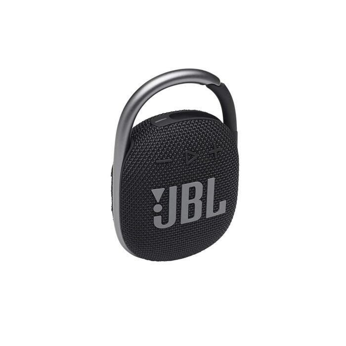 JBL Clip 4, Wireless Ultra Portable Bluetooth Speaker, JBL Pro Sound, Integrated Carabiner, Vibrant Colors with Rugged Fabric Design, Dust & Waterproof, Type C (Without Mic, Black) - Image 1