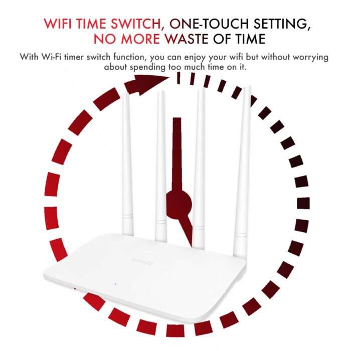 Tenda F6 V4.0 Wireless N300 Easy Setup Wi-Fi Router 300 (White, Not a Modem) - Image 2