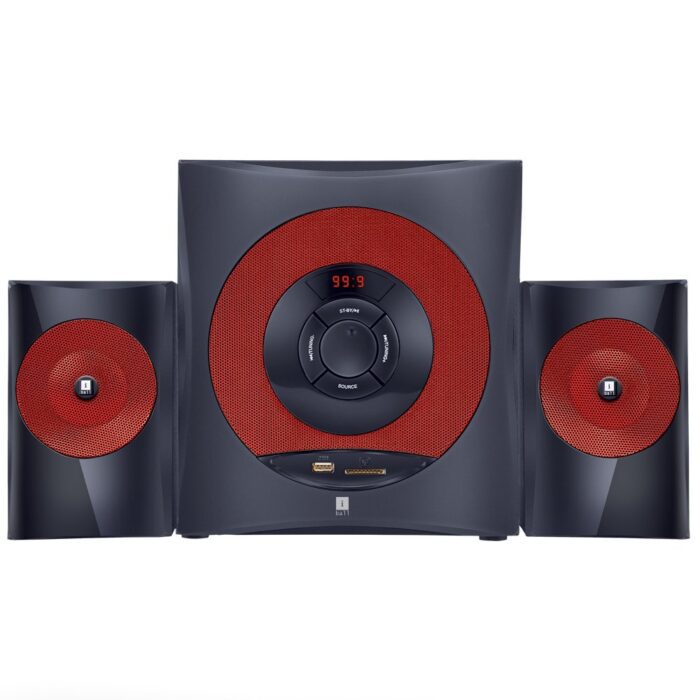 iball Hi-Basss Red 60 W Bluetooth Home Theatre  (Black, 2.1 Channel) - Image 1
