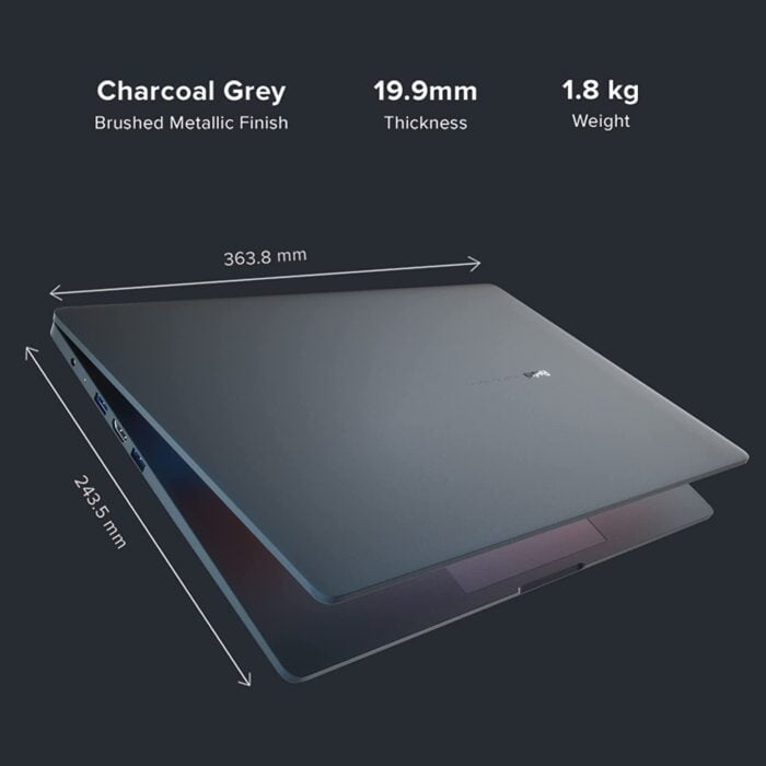 RedmiBook 15 Core i3 11th Gen/8 GB/256 GB SSD/Windows 10 Home/15.6-inch(39.62 cms) FHD Anti Glare/MS Office/Charcoal Gray/ - Image 5