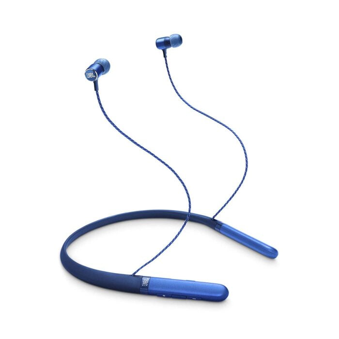 JBL LIVE220BT by Harman Wireless Bluetooth in Ear Neckband Headphones with Mic - Blue - Image 1