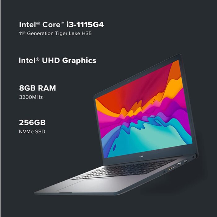 RedmiBook 15 Core i3 11th Gen/8 GB/256 GB SSD/Windows 10 Home/15.6-inch(39.62 cms) FHD Anti Glare/MS Office/Charcoal Gray/ - Image 3