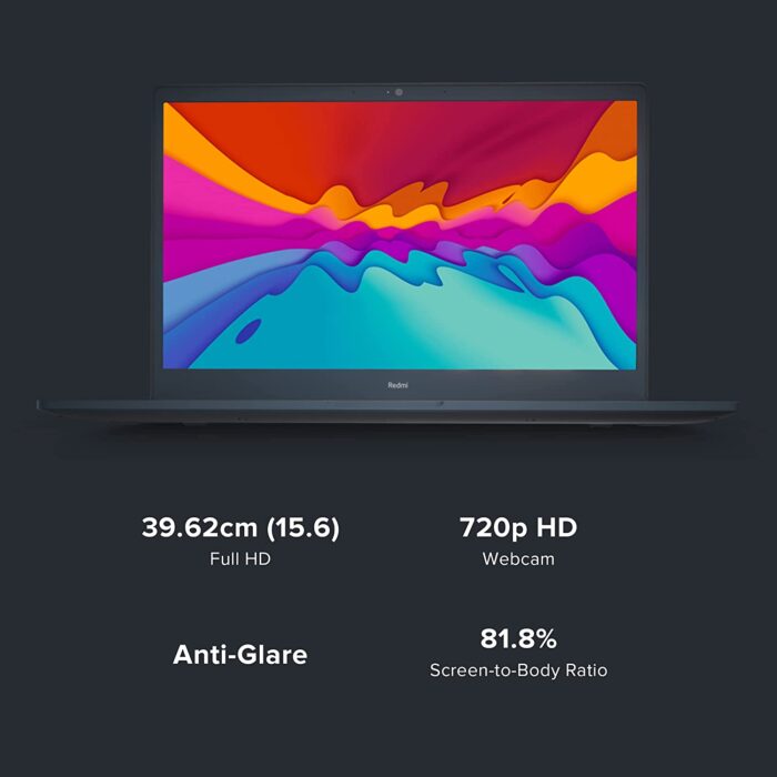 RedmiBook 15 Core i3 11th Gen/8 GB/256 GB SSD/Windows 10 Home/15.6-inch(39.62 cms) FHD Anti Glare/MS Office/Charcoal Gray/ - Image 4