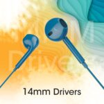 ZEBRONICS Zeb-Buds 30 3.5mm Stereo Earphone with Inline Microphone for Calling, Volume Control, Multifunction Button, 14mm Drivers, Stylish eartip,1.2 Meter Durable Cable and Lightweight Design (Blue) - Image 2