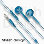 ZEBRONICS Zeb-Buds 30 3.5mm Stereo Earphone with Inline Microphone for Calling, Volume Control, Multifunction Button, 14mm Drivers, Stylish eartip,1.2 Meter Durable Cable and Lightweight Design (Blue) - Image 3