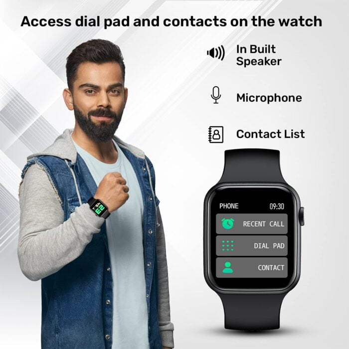 Fire-Boltt Ring Bluetooth Calling with SpO2 with Blood Oxygen Monitoring, Continuous Heart Rate - Black - Image 4