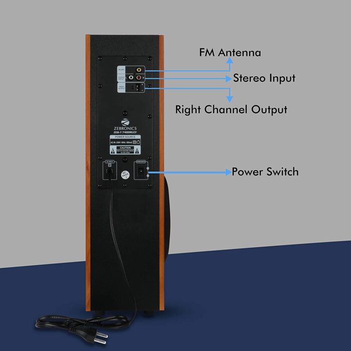 Zebronics ZEB-T7400RUCF 2.0 Tower Speaker - Image 6