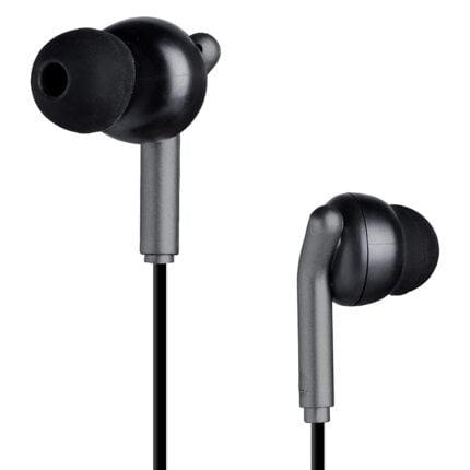 Zebronics Zeb-Bro in Ear Wired Earphones with Mic, 3.5mm Audio Jack, 10mm Drivers, Phone/Tablet Compatible (Black)