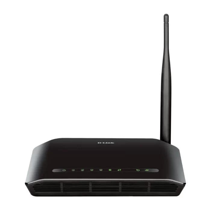 D-Link DSL-2730U Wireless-N 150 ADSL2+ 4-Port Router - Black - Image 1