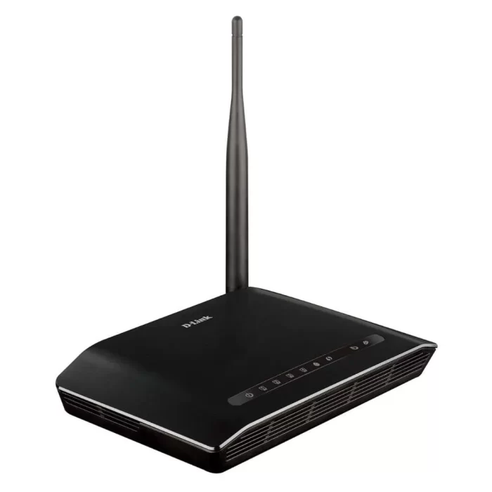 D-Link DSL-2730U Wireless-N 150 ADSL2+ 4-Port Router - Black - Image 2