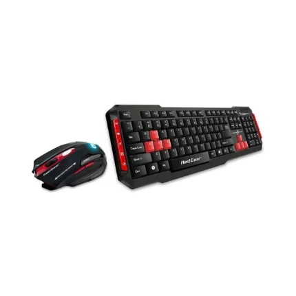 Dragonwar Storm Gaming Keyboard & LED Mouse Combo Wired - Black