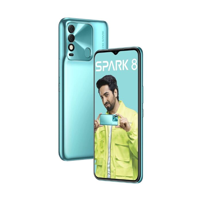 Tecno Spark 8 (Turquoise Cyan,3GB, 32GB Storage) | 16MP Dual AI Camera | New Metal Coding Design| 5000mAh | 8MP Selfie Camera with Dual Flashlight, 6.56" HD+Display - Image 3