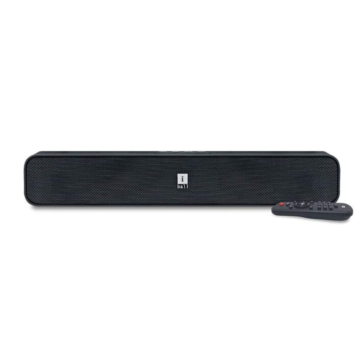 iBall Musi Bar High Power Compact Soundbar with Multiple Playback Options | FM Radio | Micro SD Card Slot & Built in Mic (Black) - Image 1