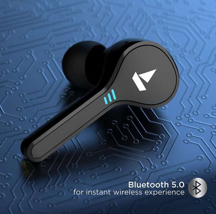 Boat Airdopes 433 Wireless Earbuds With 7mm Drivers, Ipx4 Water Resistance, 500mah Charging Case - Black - Image 4