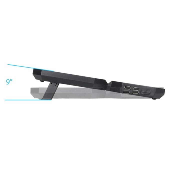 DEEPCOOL Multi Core X6 Notebook/Laptop Cooler | Four Fans | 2 USB Ports | Compatible with 39.63cm (15.6") notebooks and Below - DP-N422-MCX6 - Image 3