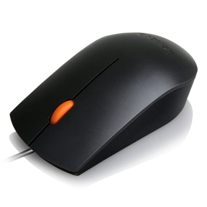 Lenovo 300 Wired Plug & Play USB Mouse, High Resolution 1600 DPI Optical Sensor, 3-Button Design with clickable Scroll Wheel - Image 3