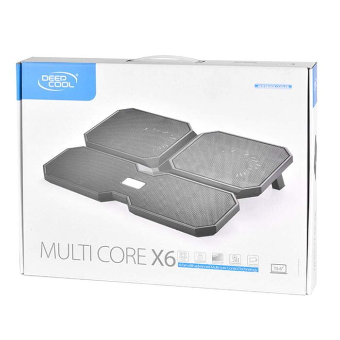 DEEPCOOL Multi Core X6 Notebook/Laptop Cooler | Four Fans | 2 USB Ports | Compatible with 39.63cm (15.6") notebooks and Below - DP-N422-MCX6 - Image 5