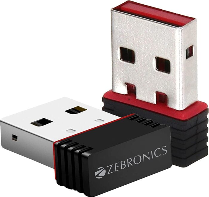 ZEBRONICS ZEB-USB150WF1 WiFi USB Mini Adapter Supports 150 Mbps Wireless Data, Comes with Advanced Security WPA/WPA2 encryption Standards - Image 2