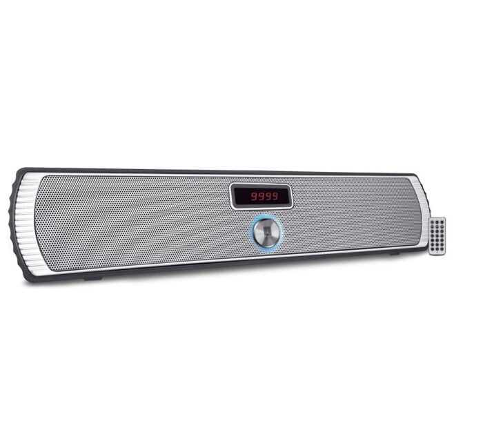 iBall Soundstick BT14 Bluetooth Speakers with Remote (Black/Silver) - Image 1