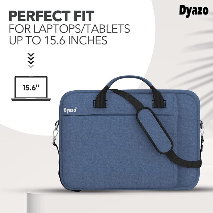 Dyazo Unisex Sleek Light Laptop Notebook Shoulder Briefcase Bag for 11 Inch to 15.6 Inches Laptops Compatible for MacBook, Ultrabook, Dell, Lenovo, Co - Image 4