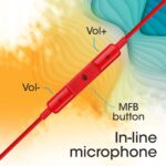 Zebronics Zeb-Buds 30 3.5Mm Stereo Wired in Ear Earphones with Mic for Calling red - Image 2